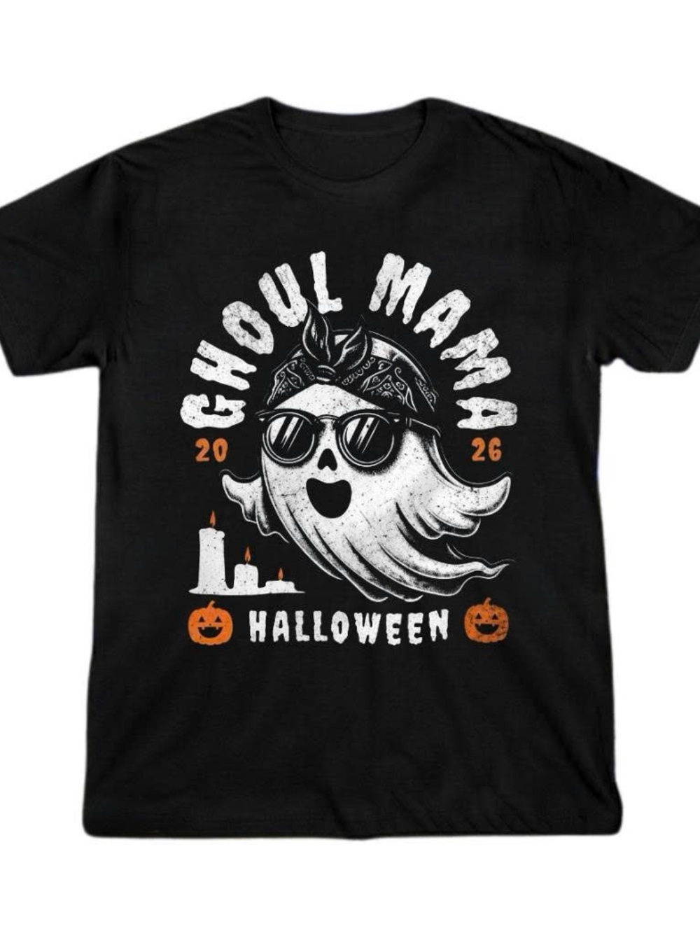 Halloween Ghoul Mama Black Graphic Tee